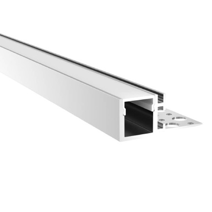 Straight Drywall Aluminum LED Profile for LED Strip, 6,56ft/pcs