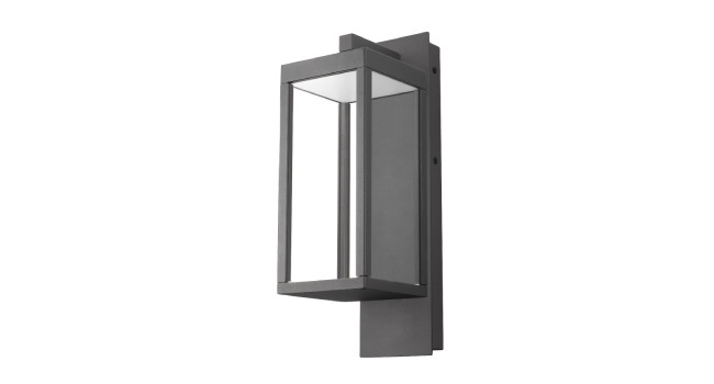 Modern Outdoor 48 LED Graphite Wall Lamp