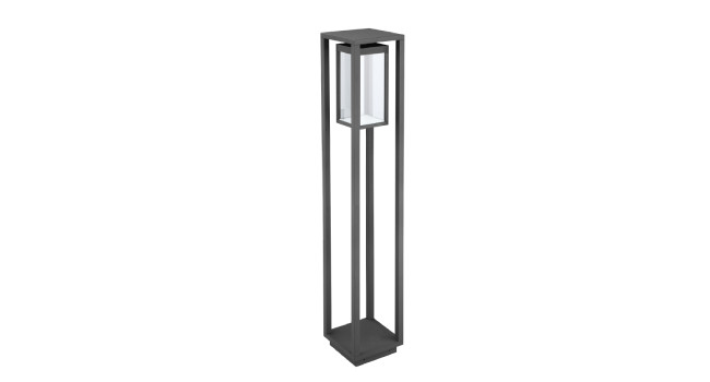 Modern Outdoor 48 LED Grey Bollard Lamp
